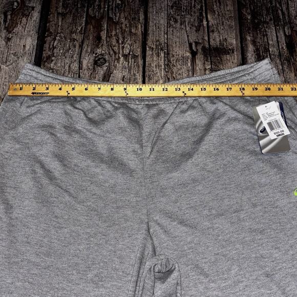NEW Asics Jogger Sweatpants Fleece Mens 2XL Drawstring Gray MSRP $50 - Picture 5 of 7